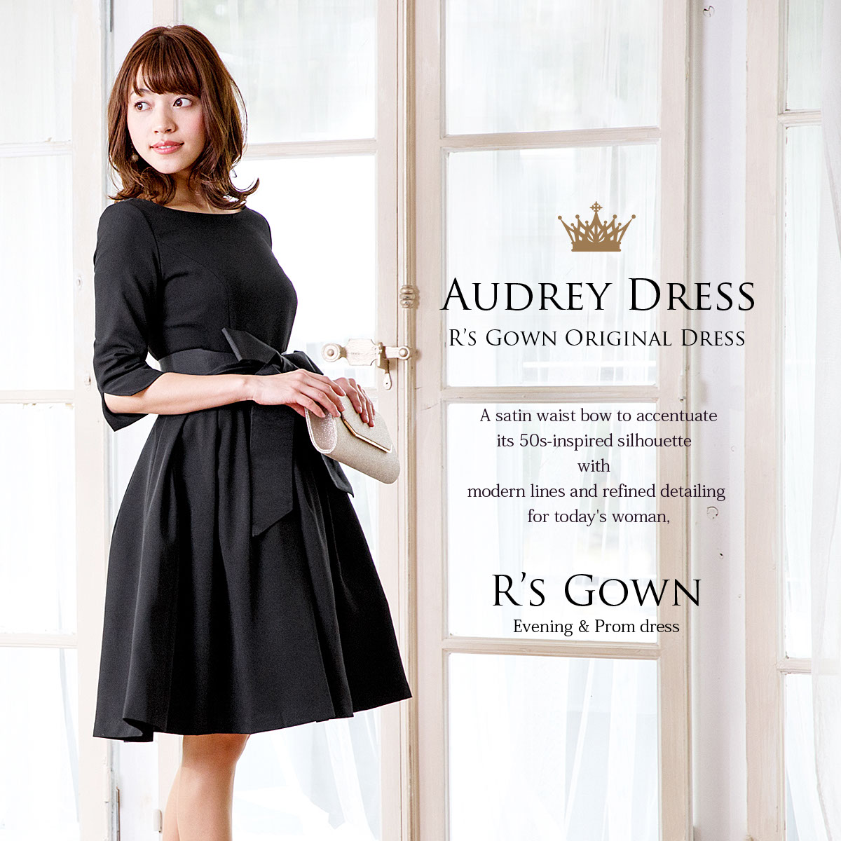 最新人気 楽天市場 結婚式 ワンピース ドレス 膝丈 長袖 パーティードレス お呼ばれ クラシックスタイル オードリードレス 1 5次会 二次会 演奏会 発表会 パーティー 袖 同窓会 ロングセラー 人気 Fd ドレス通販 アールズガウン 新着商品 Advance Com Ec