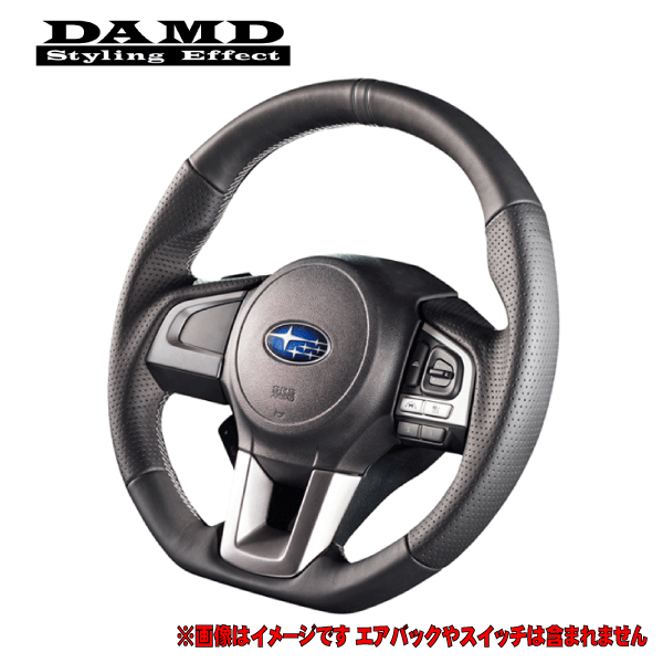 ダムド/DAMD スポーツステアリング ブラックステッチ SS358D(F) スバル