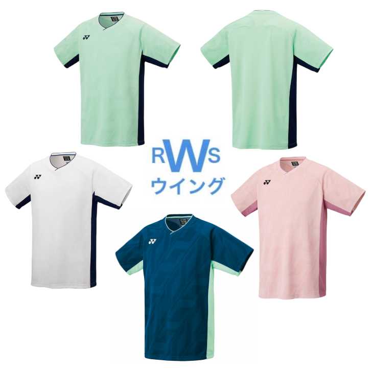 ヨネックス ウェア 注目 YONEX レディース ゲームシャツ スリム ブラストブルー ホワイト ティールブルー S〜XO 20667 |  ラケットショップ　ウイング