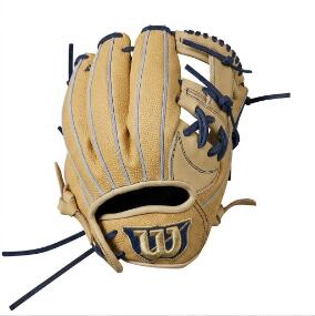 Wilson ウィルソン 少年軟式用グラブ　Dマックスジュニア　小指２本入れ対応　内野手モデル　スーパースキン使用　WBW102500　ブロンド　サイズ：Ｌ　右投げ　学童　小学生　野球グローブ｜アスリートショップＲＳ