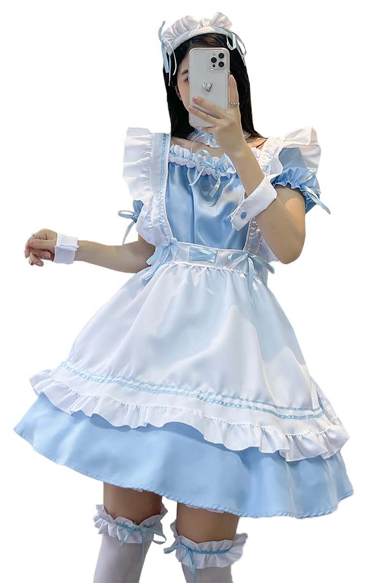 メイド服 セクシー コスプレ衣装 ロリータ レディース エプロン ドレス アリス風 コスチューム 仮装 学園祭