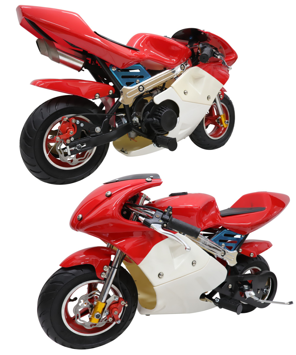 楽天市場 ポケバイ Cr Pbr01 50cc エンジンgp赤白カラーモデルポケットバイク格安消耗部品 ｒｓｂｏｘ