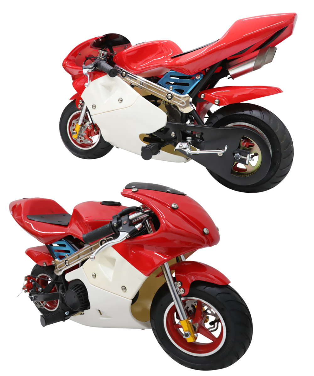 楽天市場 ポケバイ Cr Pbr01 50cc エンジンgp赤白カラーモデルポケットバイク格安消耗部品 ｒｓｂｏｘ