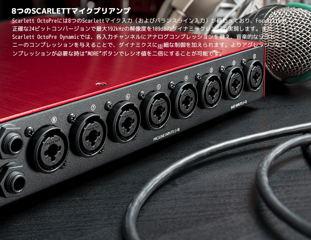 Focusrite フォーカスライト マイクプリアンプ 8-channel Mic Preamp