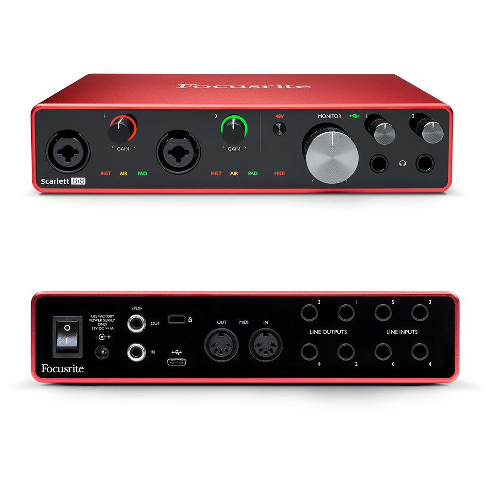 Focusrite Scarlett 8i6 3rd オーディオインターフェイス | www.tspea.org