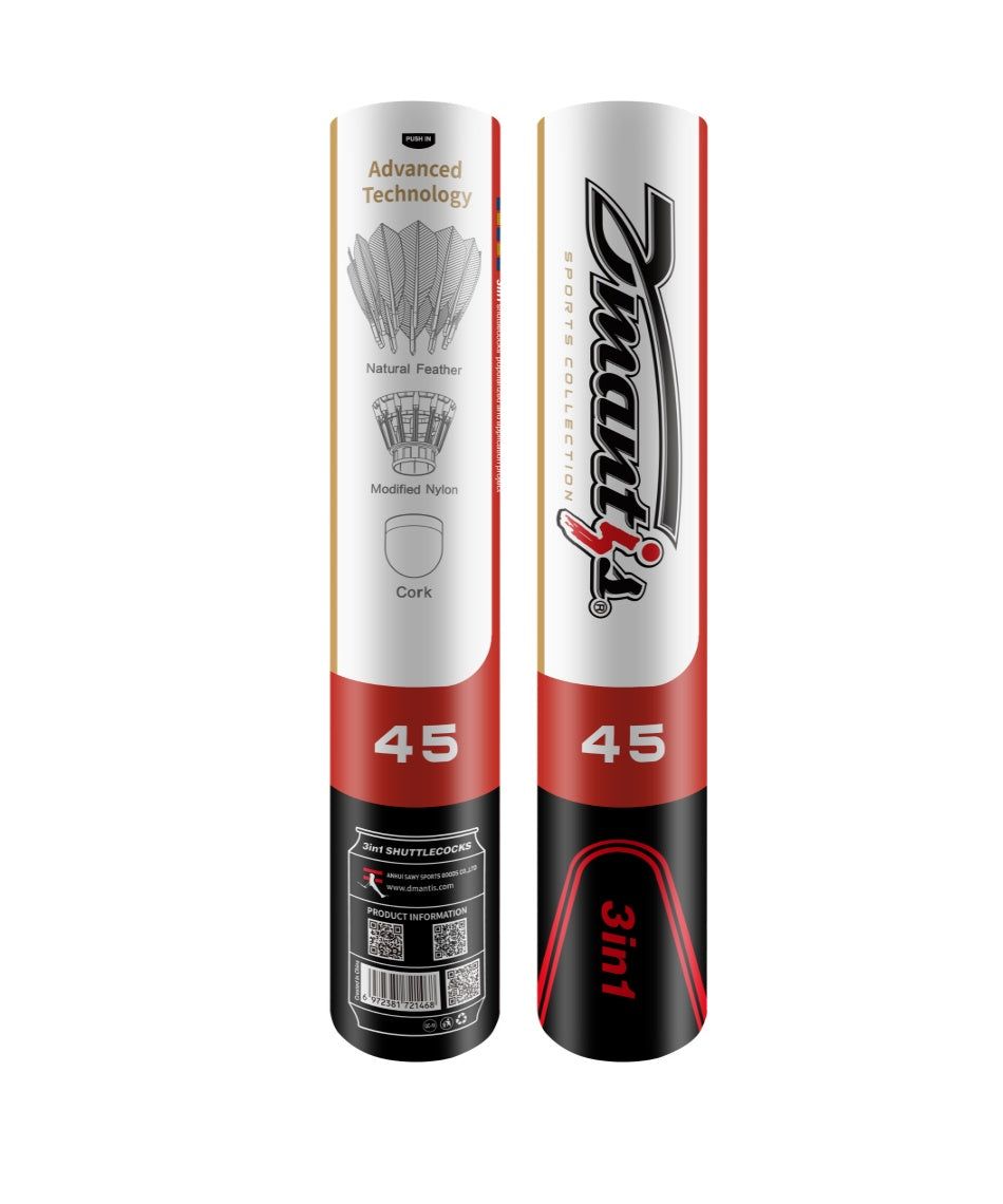 ディマンティス(Dmantis)ハイブリッドシャトルコック D-45(DM-2146)｜ラケットショップフジ 店 25,988円