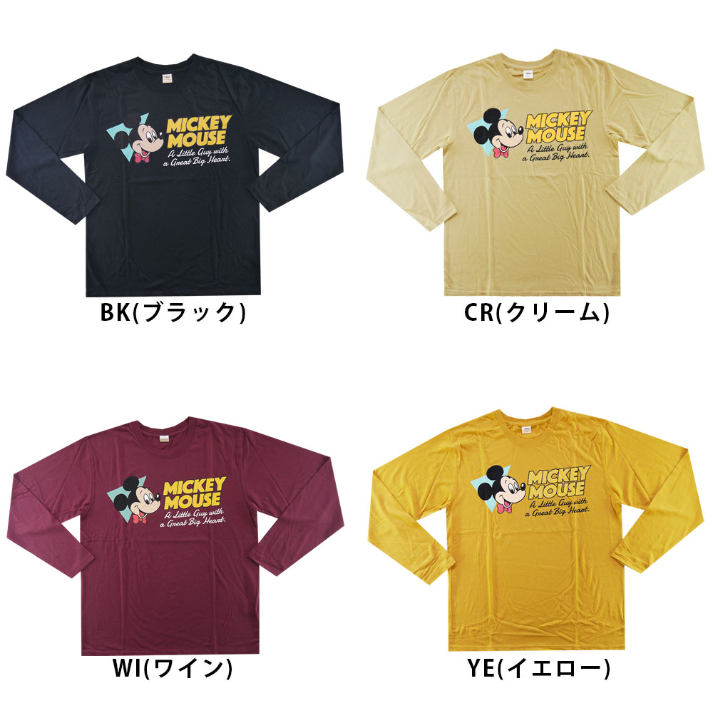 楽天市場 メール便送料無料 ディズニー 長袖 Tシャツ メンズ ミッキー マウス Disney グッズ ネズミ セレクトショップhobbys
