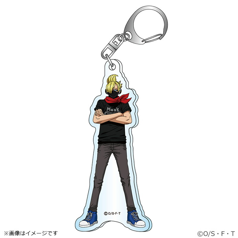 楽天市場 フジテレビ限定 ワンピース 感染予防メッセージ アクリルキーホルダー サンジ フジテレビｅショップ楽天市場店