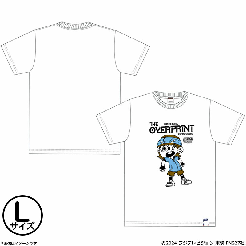 逃走中 THE MOVIE 逃走中-OVERPRINT ZEROZEROHEROデザイン 逃走者Tシャツ ホワイト Lサイズ