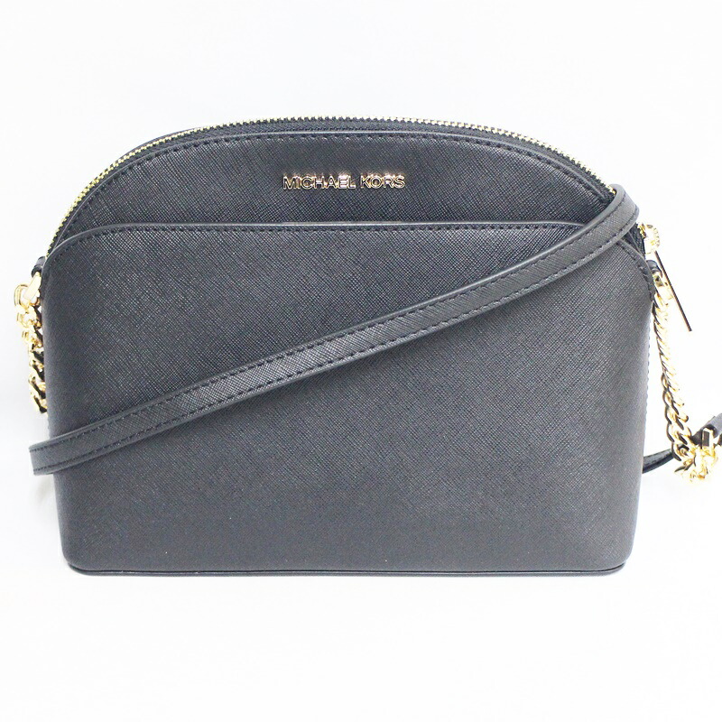 【中古・美品】【MICHAEL KORS】 マイケルコース チェーン ショルダーバッグ ブラック ゴールド金具 レディース 箱 USED-S【リサイクルマート秩父店】r256-1200294905800163