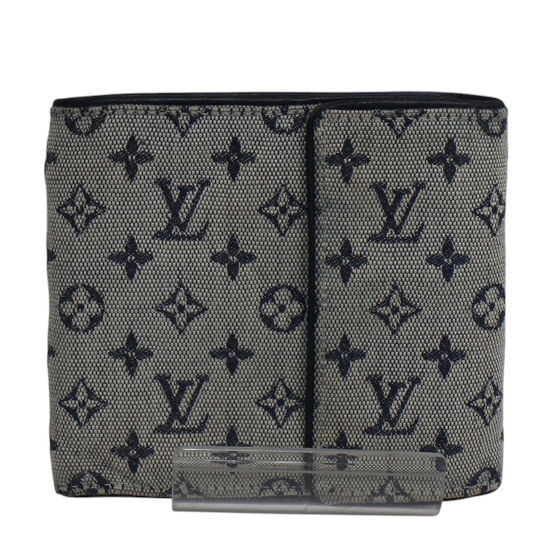 【中古】【LOUIS VUITTON】ルイヴィトン モノグラムミニ ポルトビエ カルトクレディ モネ M92239 TH0098 グレー ゴールド金具 レディース メンズ USED-B【リサイクルマート＋質 秩父店】r259-1200181905800035