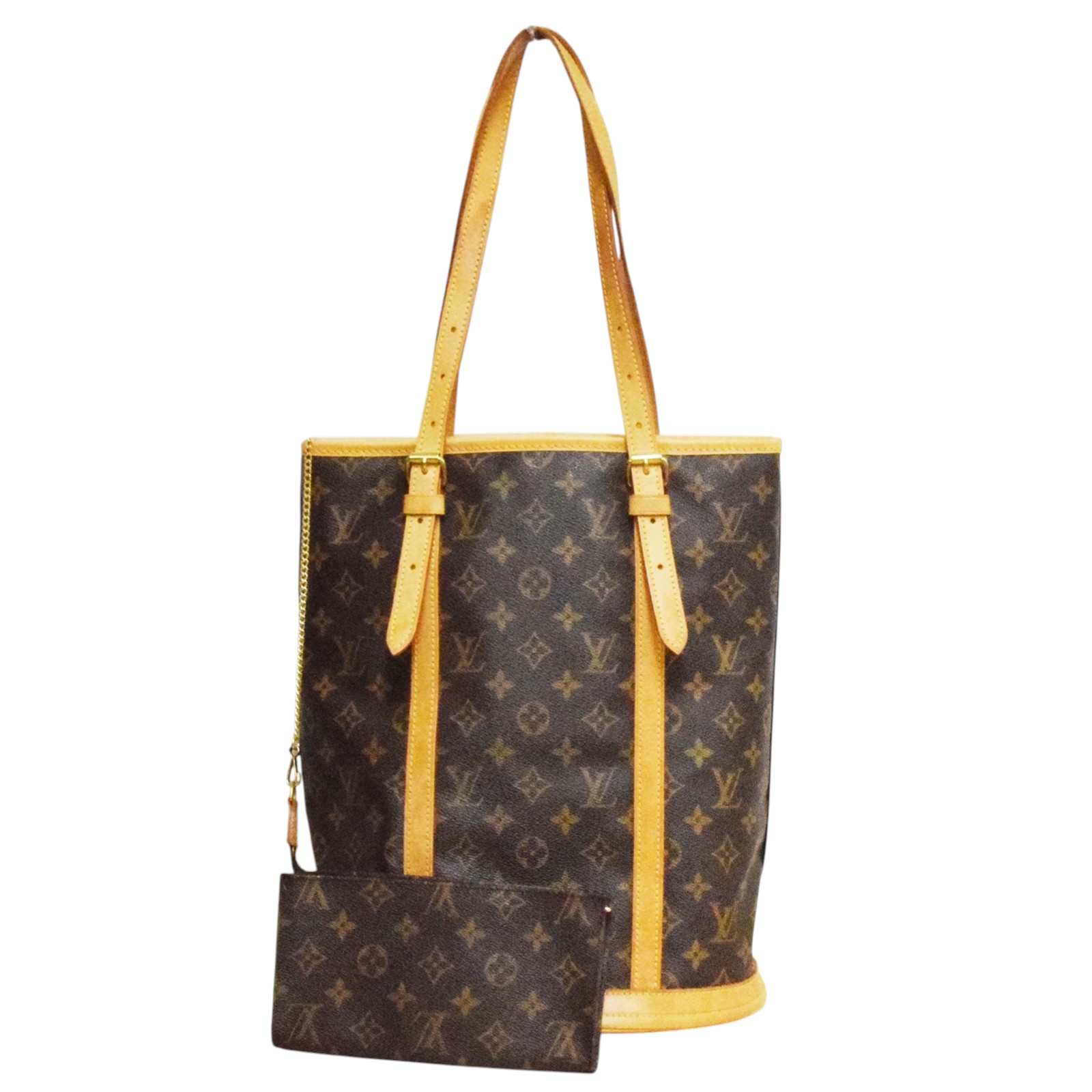 【中古】【LOUIS VUITTON】ルイヴィトン 井戸釣瓶GM M42236 トートバッグ 膝掛け モノグラム 赤銅色 ゴールド金具 AR1016 レディース メンズ 合切袋付 USED-A【リサイクルマート秩父店】r262-1200166905800793 バッグ-レディースバッグ-バッグ・小物・ブランド雑貨