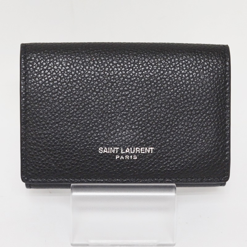 楽天市場 中古 Saint Laurent Paris サンローラン B680n 1000 3つ折り 財布 ブラック 黒 コンパクト ミニ財布 イブ サンローラン パリ Ysl 三つ折り レディース Used A リサイクルマート楽天市場店