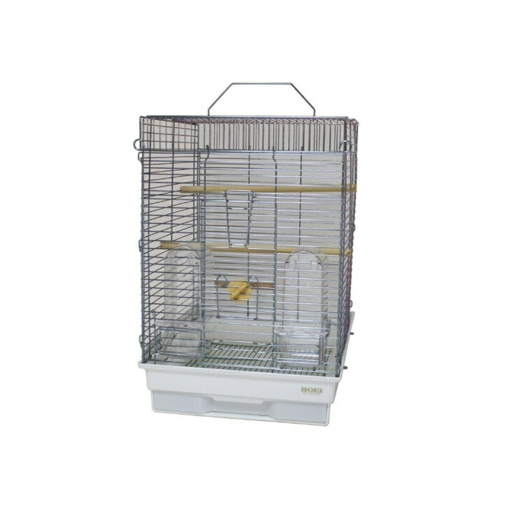 【最終値下げ】HOEI 35  ステンレス　鳥籠　ケージ 楽天市場】鳥かご HOEI 35手のりステンレス ホワイト （37