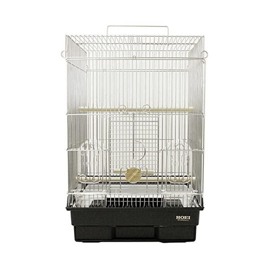 HOEI35 格安 ブラック 中古品  おもちゃ ヒーター 未開封餌 セット Amazon | ホーエイ 鳥かご 35角型 ブラック | HOEI | 鳥かご