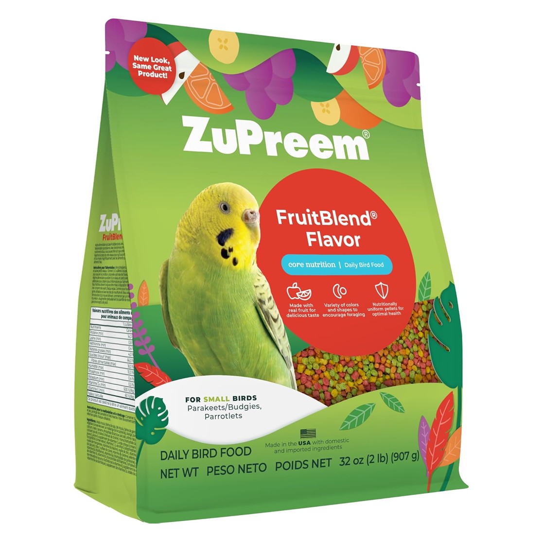 楽天市場】ズプリーム (ZuPreem) フルーツブレンド M オカメインコ