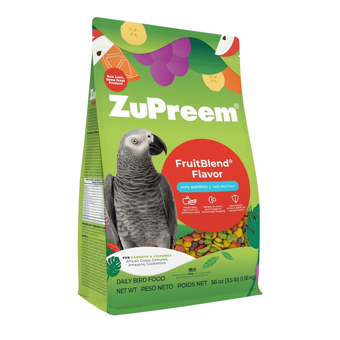 楽天市場】ズプリーム (ZuPreem) フルーツブレンド M オカメインコ