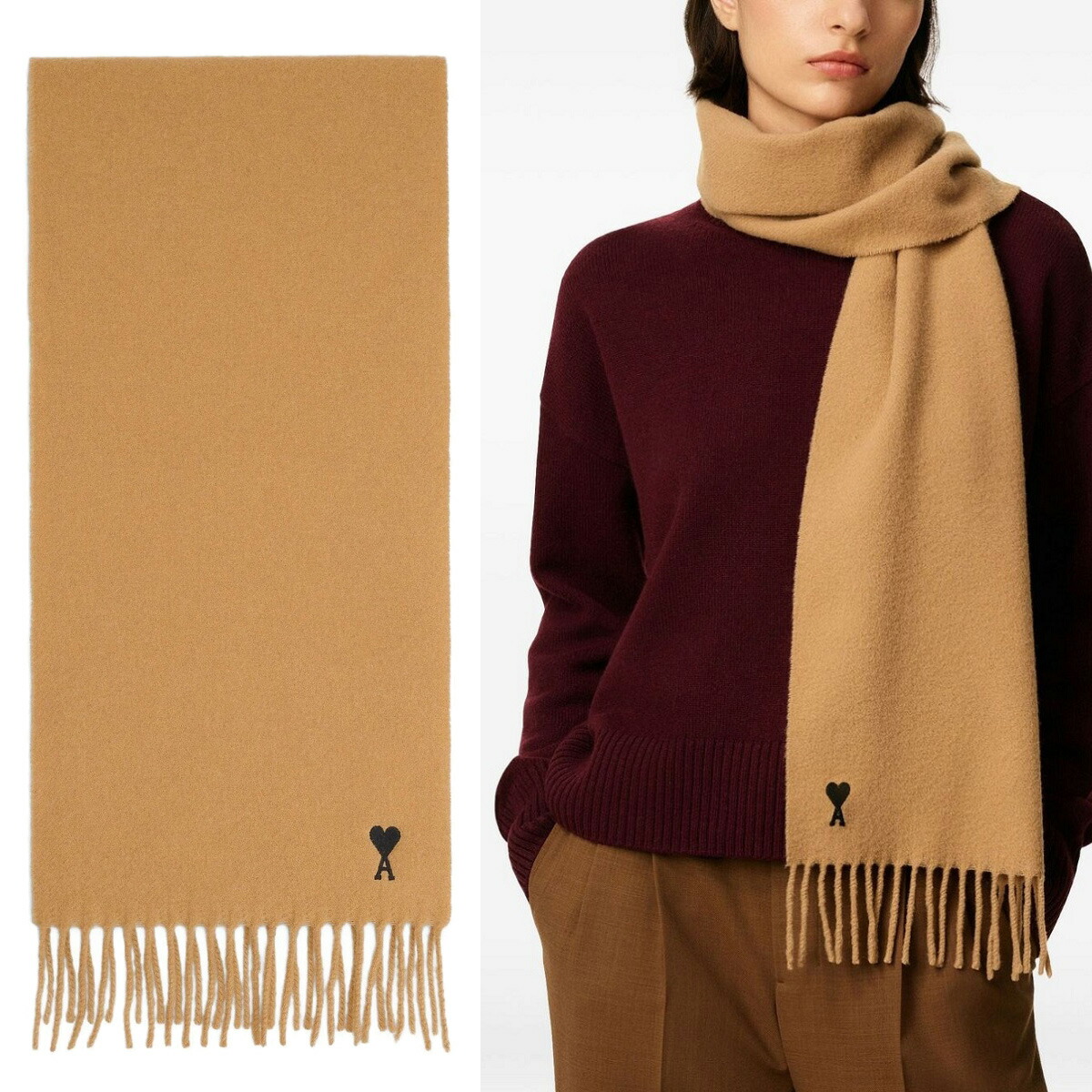 楽天市場】AMI PARIS アミ パリス OVERSIZED AMI DE COEUR SCARF