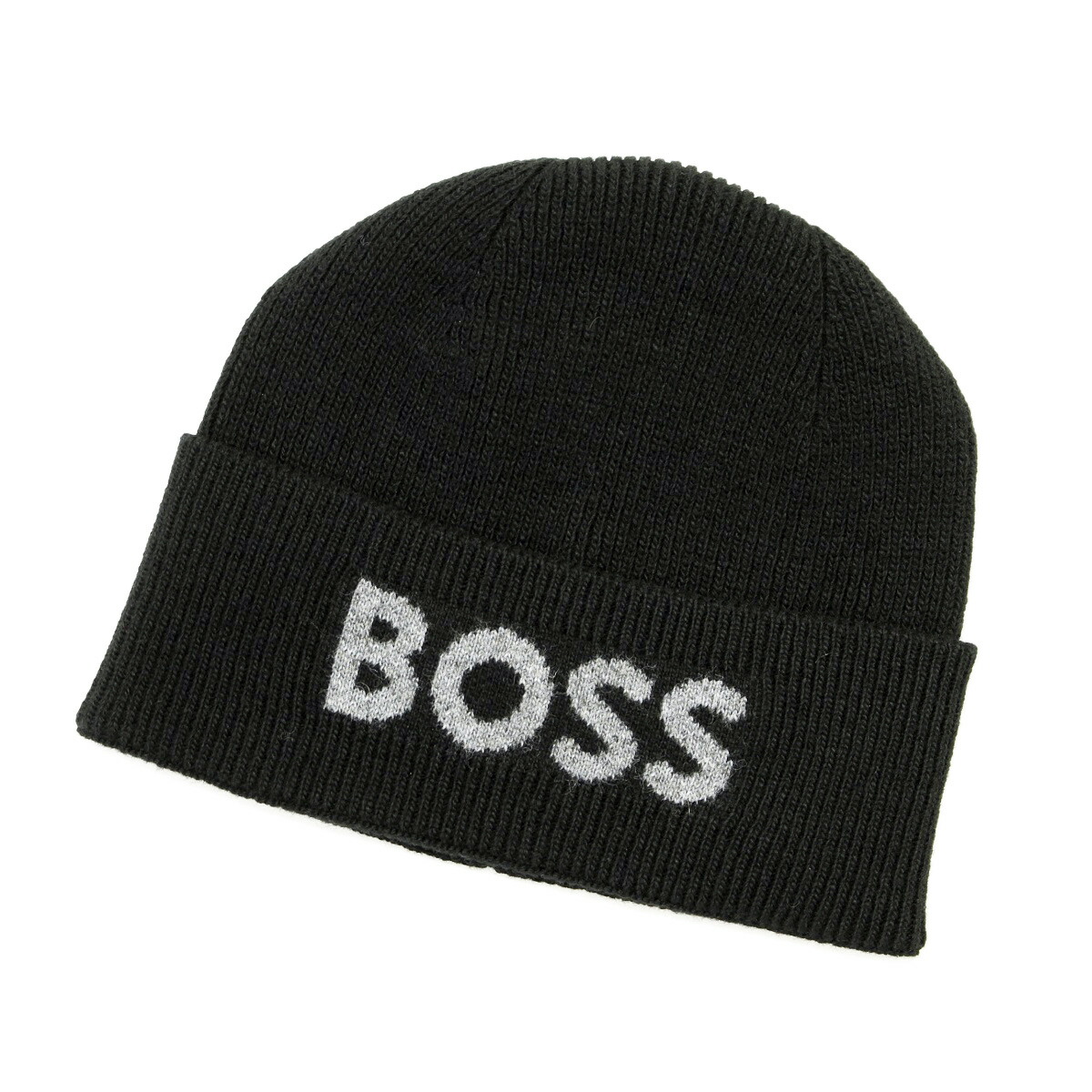 1 HUGO BOSS ヒューゴボス 50548777 001 黒いこと 編み物旗がしら 編み物帽 男女兼用
