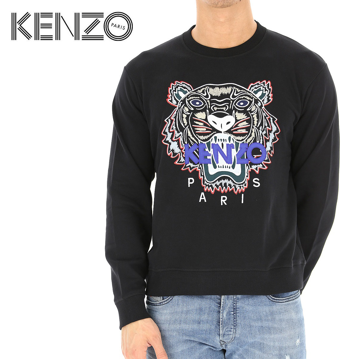 【タグ付未使用】 KENZO ケンゾー ツートーンタイガースウェットシャツ - icaten.gob.mx