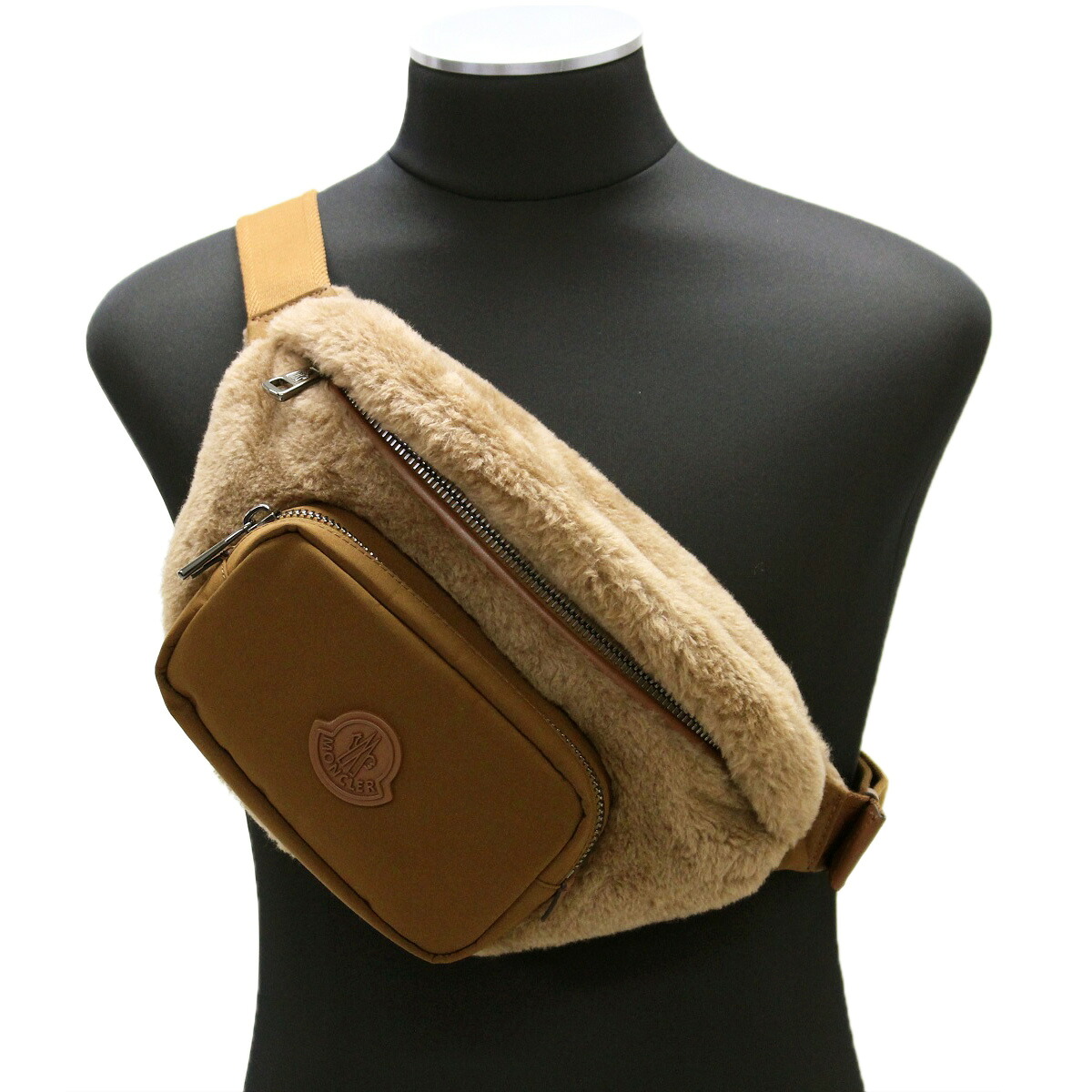 11 MONCLER モンク軌跡 5M00005 M4918 DURANCE 赤銅色 ショルダーバッグ 三尺帯御徒面子 上半身御徒面子