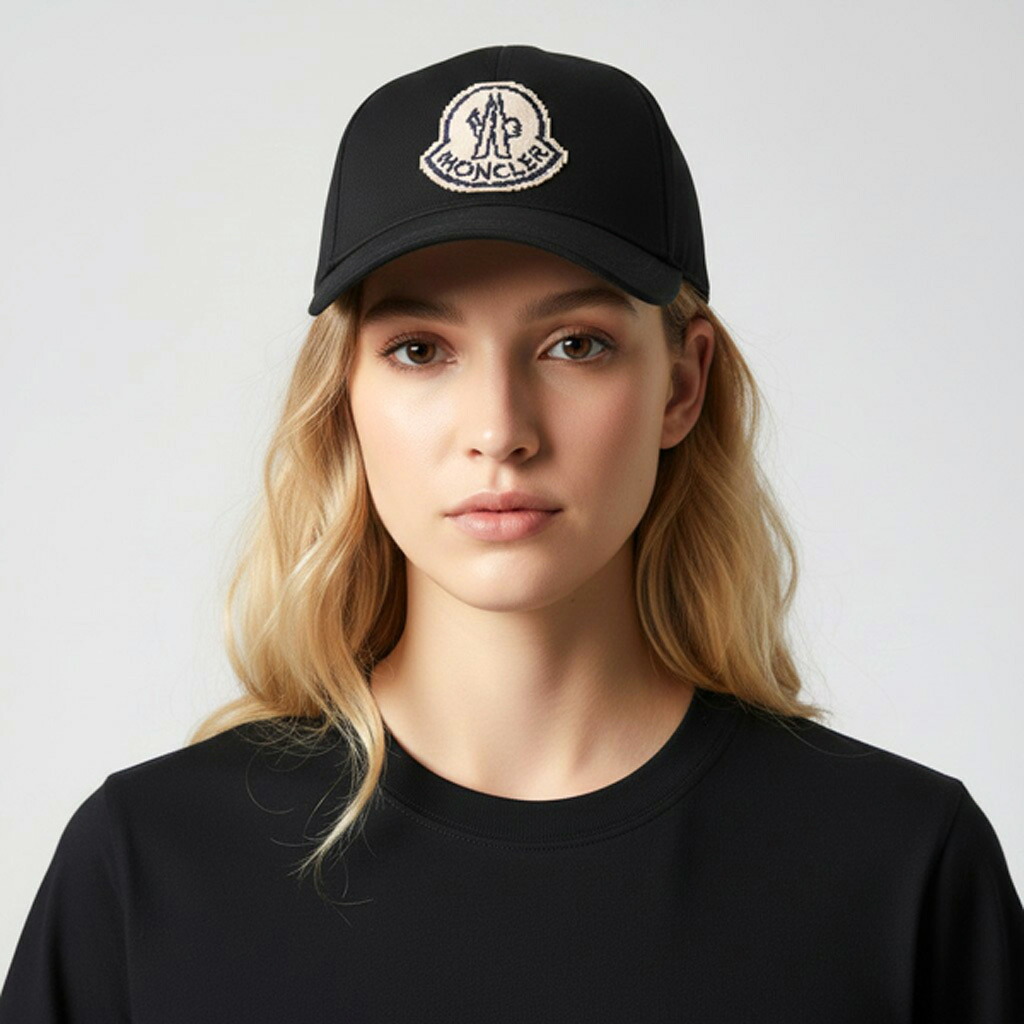 76 MONCLER モンクレール 3B00014 0U162 ブラック ベースボールキャップ 男女兼用|セレクトショップNEO 店