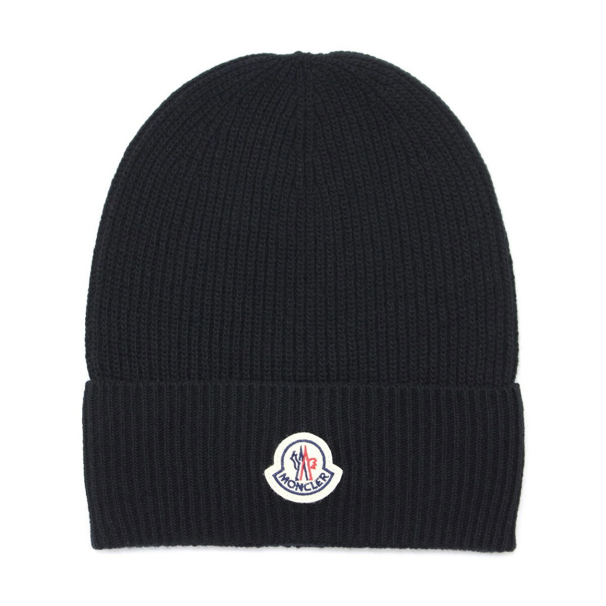 108 MONCLER モンク線路 3B00074 M1900 黒いこと 編み物旗がしら 編み物帽 カシミール練り合わせる 男女兼用