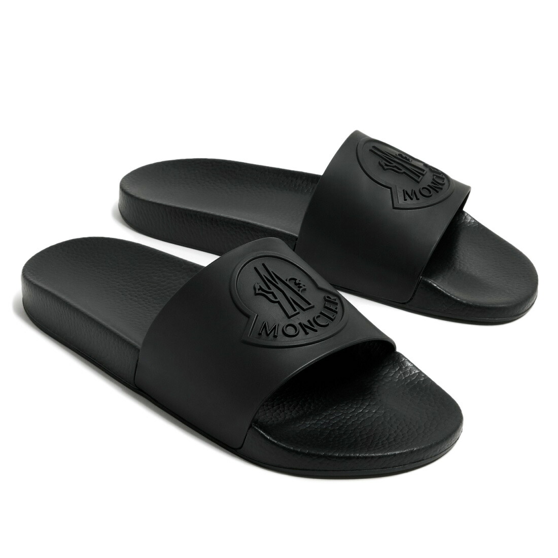 15 MONCLER モンクレール BASILE ブラック 4C00020 M2999 サンダル シャワーサンダル
