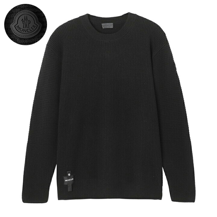 MONCLER Mロゴ入り長袖セーター MONCLER モンクレール セーター ニット ウール 長袖 ロゴ キッズ