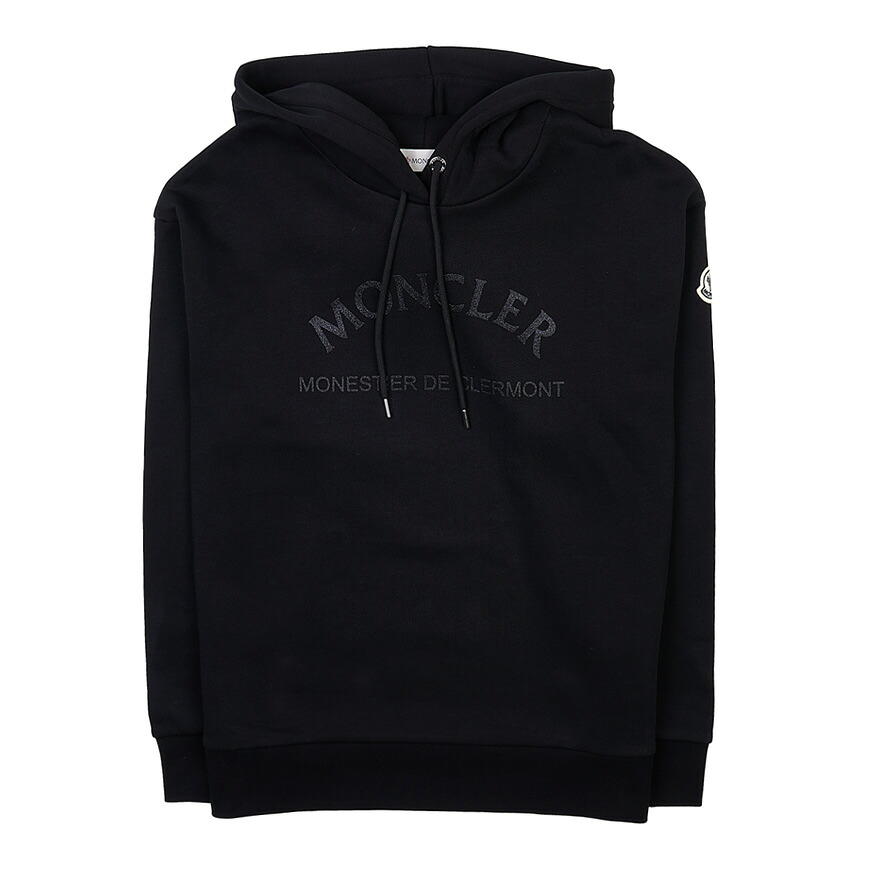 83 MONCLER モンクレール 8G00055 899U5 FELPA CON CAPPUCCIO ブラック パーカー スウェット|セレクトショップNEO 店