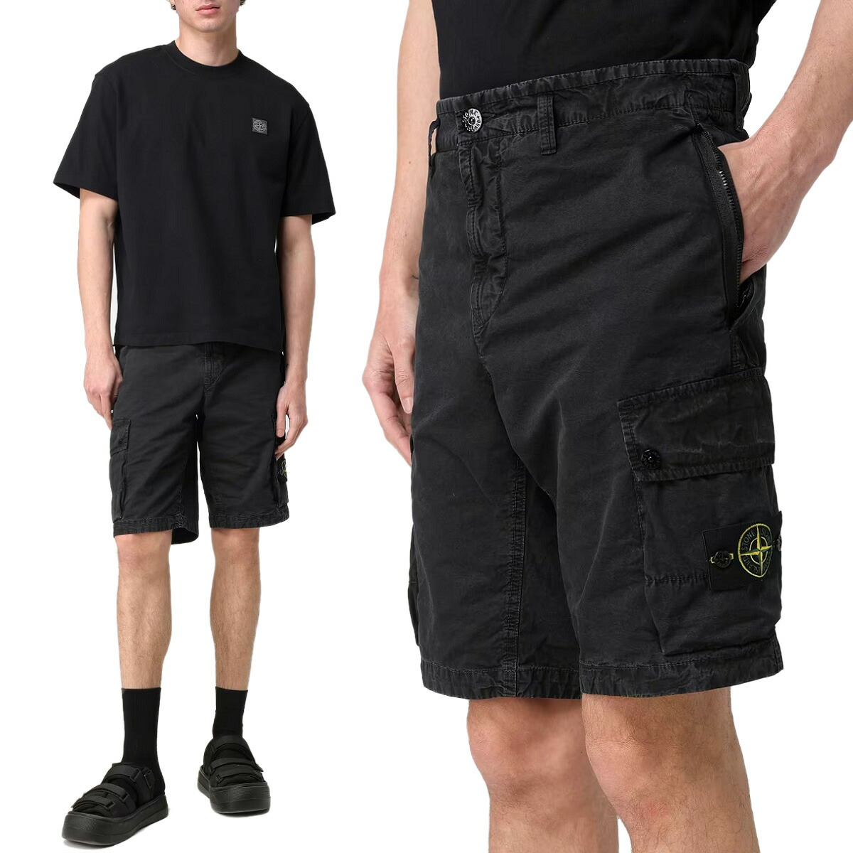STONE  ブラック カーゴショートパンツ Tシャツセット 楽天市場】18 STONE ISLAND ストーンアイランド 8015L0803 A0029