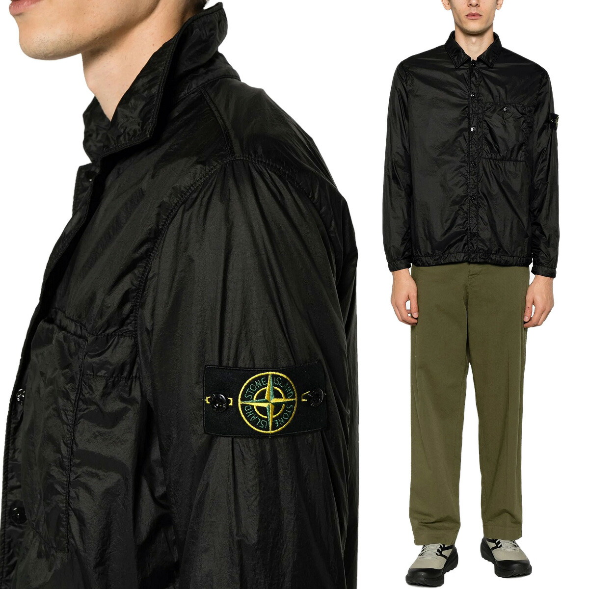 楽天市場】STONE ISLAND ストーンアイランド シャツジャケット