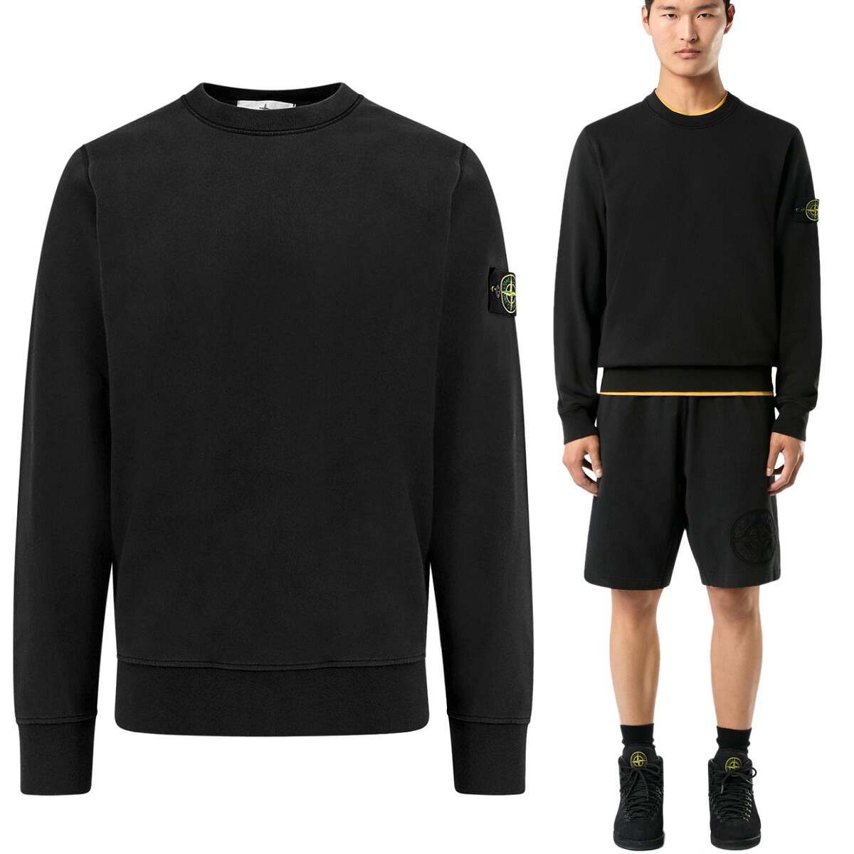 69 STONE ISLAND ストーンアイランド 811563051 A0029 黒いこと 調教師 汗水