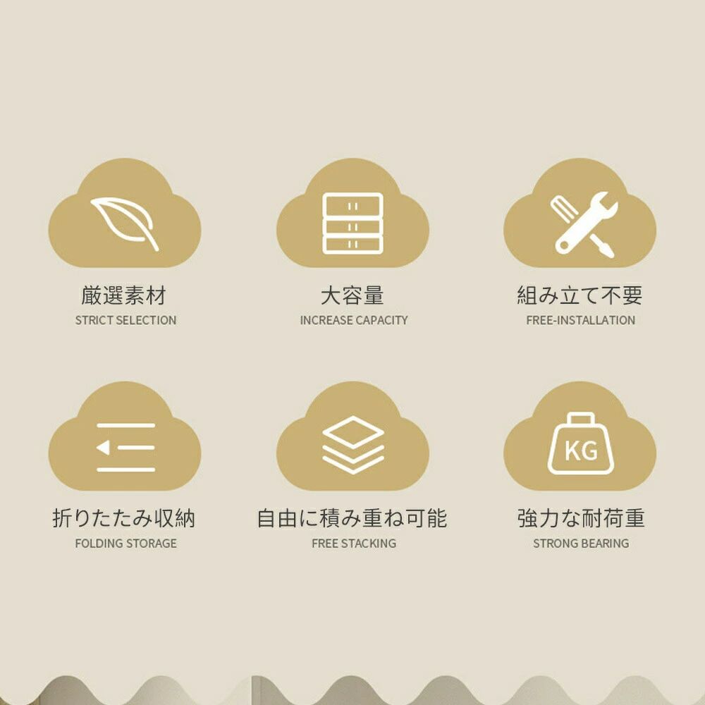 ワードローブ 扉付き 折り畳み式 子供用 かわいい ベービー用品収納 防塵 高耐荷重 洋服入れ おしゃれ 多用途 耐久性 組立簡単 工具不要