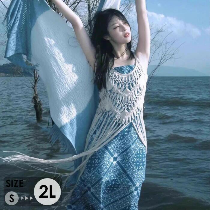 リゾートワンピ エスニック柄 大人可愛い 夏ワンピース リゾートワンピース レディース リゾート ワンピース サマー オシャレ ミモレ丈