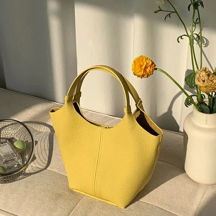 ハンドバッグ 本革 レディース バケツバッグ レザー 牛革 軽量 2way ショルダーバッグ 斜め掛け 通勤 ミニトートバッグ 小さめ 大人 き｜RSショップ店