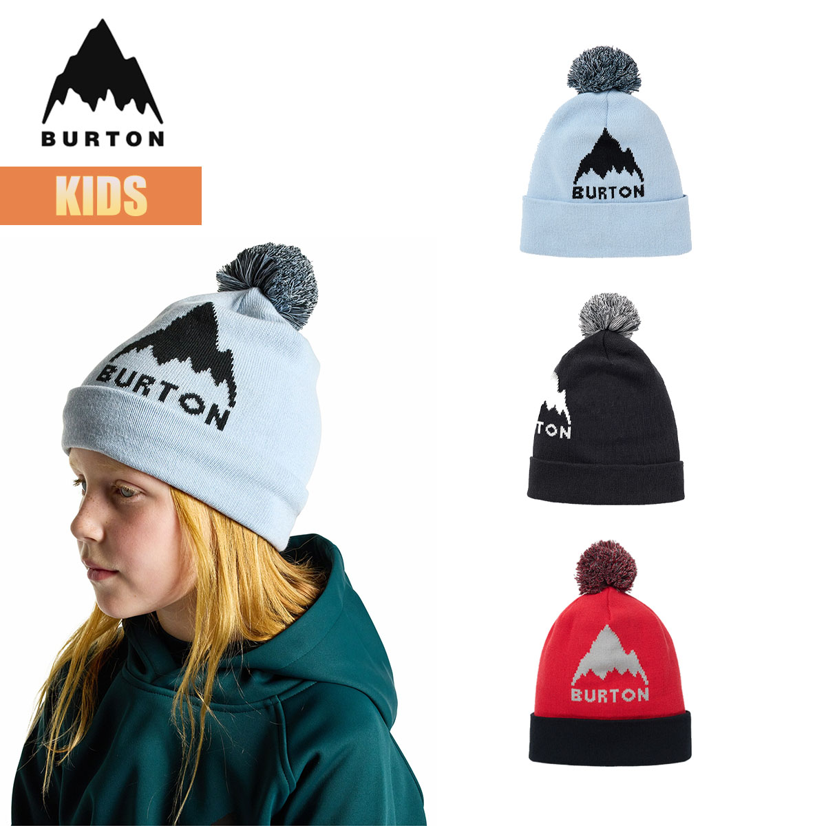 BURTON フリースフード付き帽子 黒 楽天市場】バートン ビーニー ニット帽 25-26 Burton ジッピー