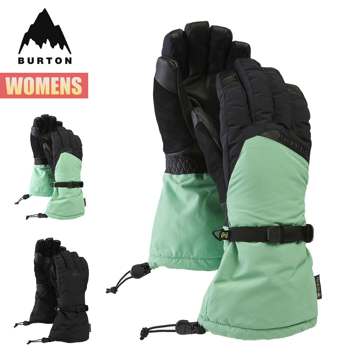 【百貨店SALE P10倍】バートン 地球儀 レディース 25-26 Burton ウィメンズ ゴアテックス 晴れ晴れしい 地球儀 W26JP-190501 Womens Deluxe GORE-TEX Glove スノーボード地球儀 スノーグローブ スノーボード スノボ うしろ側カントリー 2025-2026 定まり品