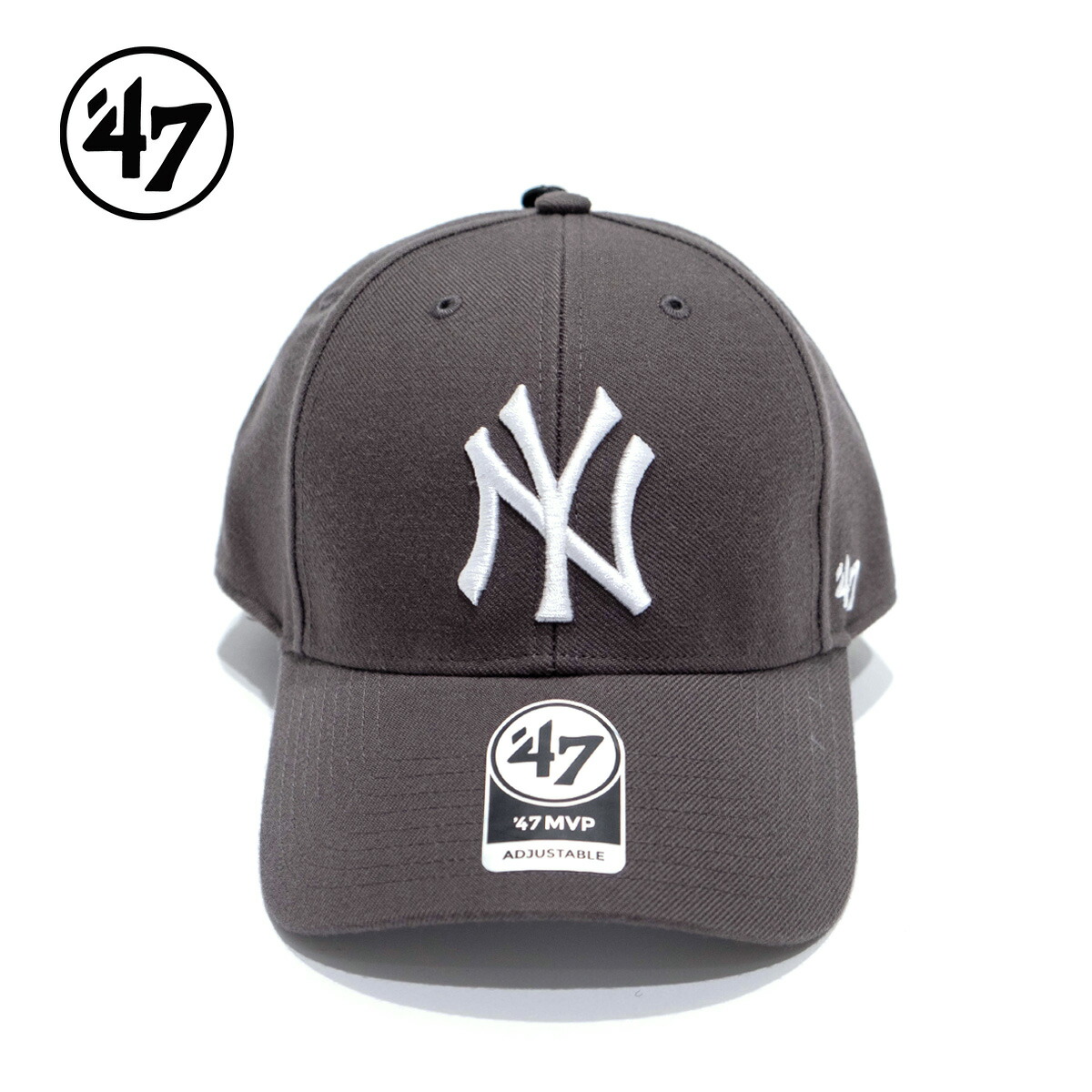 【楽天市場】47 フォーティーセブン キャップ 帽子 ユニセックス ヤンキース Yankees 47BRAND MVP Charcoal ...