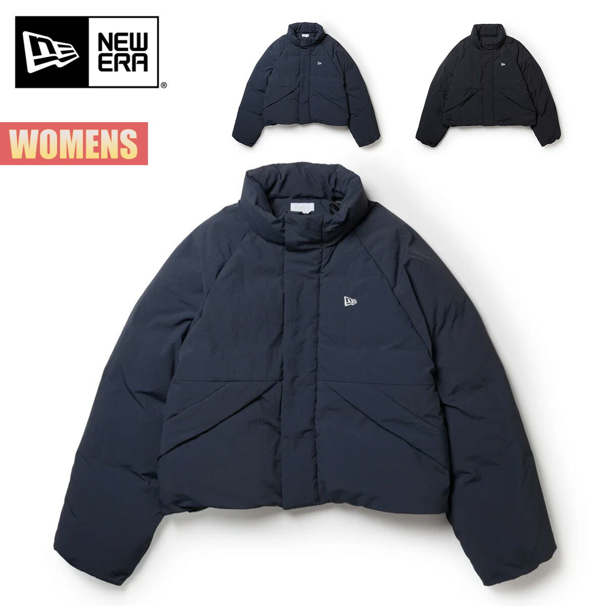 NEWERA ニューエラ ダウンジャケット AP NE PUFFER  DJ24 グースダウン BLACK ペイズリー メンズ レディース 13338614 14674707-01.jpg