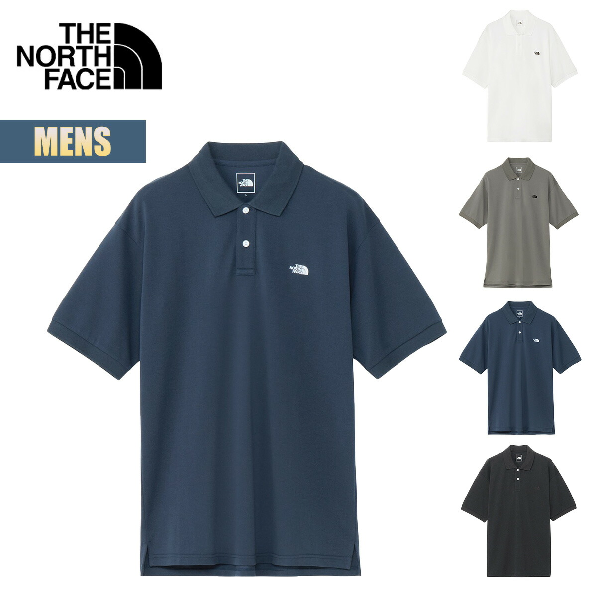 ザノースフェイスポロシャツXL ネイビー NT22232メンズ　半袖 THE NORTH FACE ザ・ノースフェイス メンズ SS Any Part Polo
