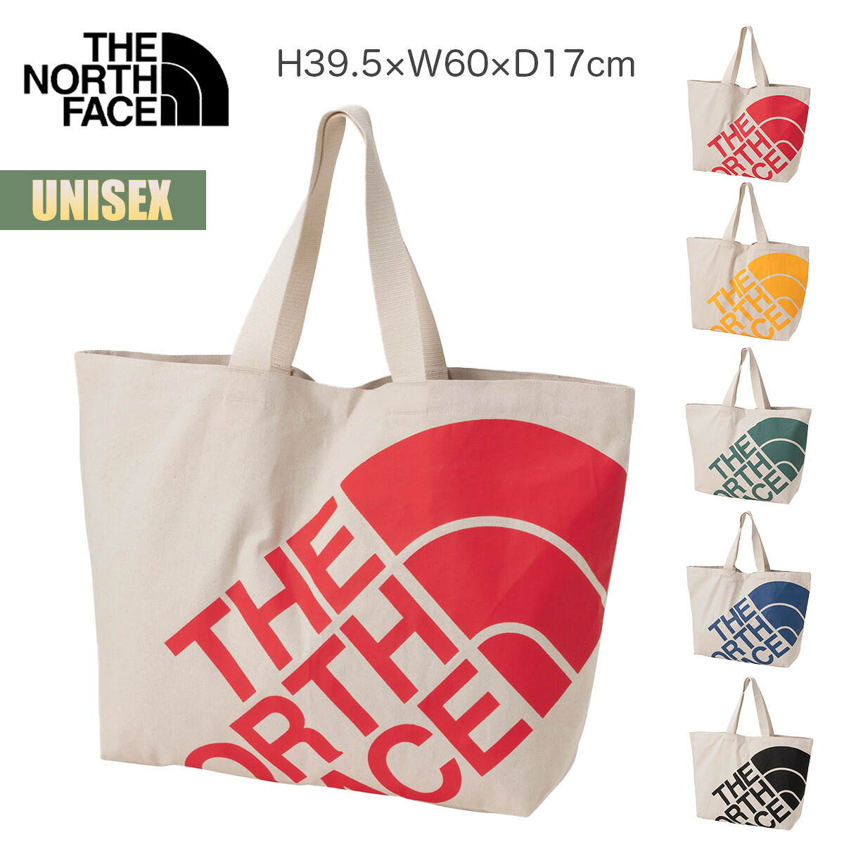 【お買い物マラソンP5倍】ノースフェイス トートバッグ ランプトートL THE NORTH FACE Lamp Tote L オーガニックコットン ビッグロゴ 大型 ユニセックス かばん BAG アウトドア キャンプ 通学 ナチュラル シンプル GOTS認証 NM72607 2026 SS 春夏 正規品