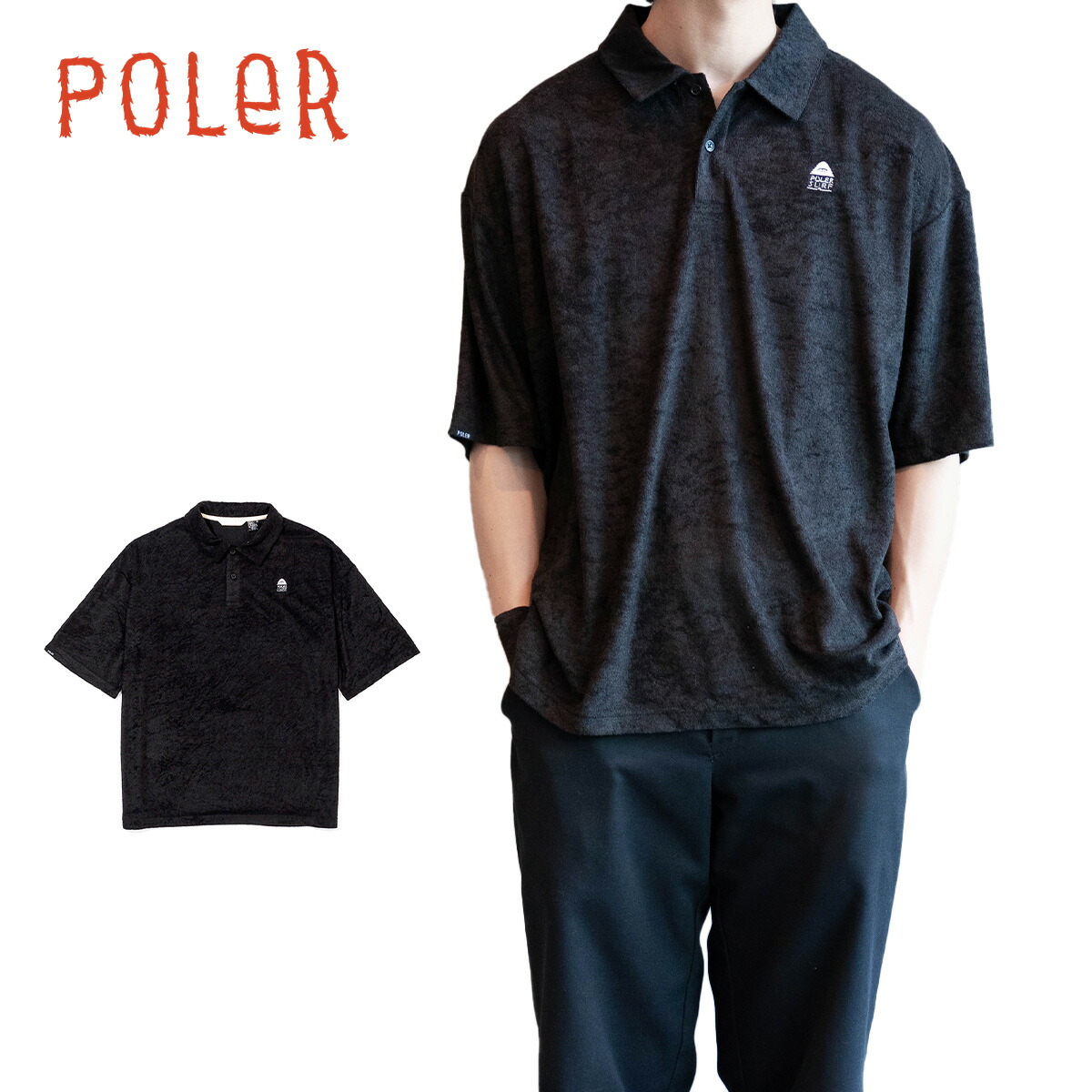 パイル素材ポロシャツ★Pile Dolman sleeve polo 楽天市場】ポロ ラルフローレン メンズ パイル地 半袖 開襟