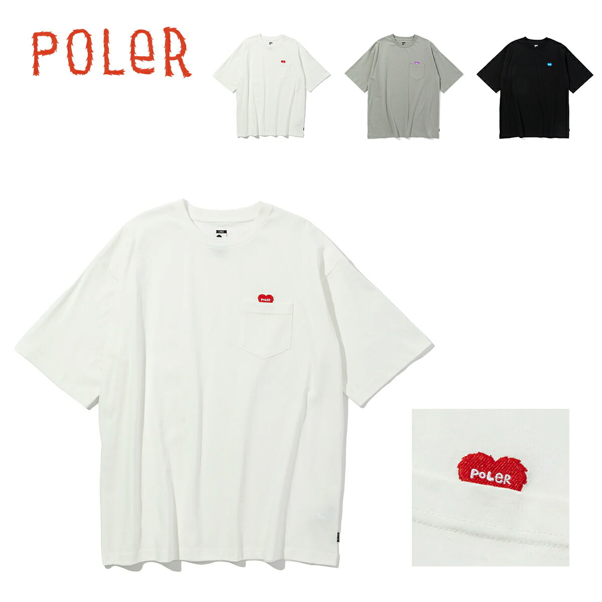 [POLER] リラックスフィット 半袖Tシャツ 楽天市場】ポーラー Tシャツ 半袖 POLER EMB RELAX FIT TEE