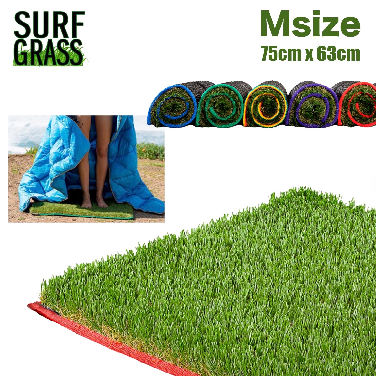 楽天ファッション ザ セール サーフグラスマット Mサイズ Surf Grass Mat サーフグラス 人工芝マット サーフィン スノーボード マット 着替えマット 着替え便利グッズ アウトドア キャンプ ビーチ ゴルフ 車 犬 ペット インテリア おしゃれ サーフスタイル Andapt Com