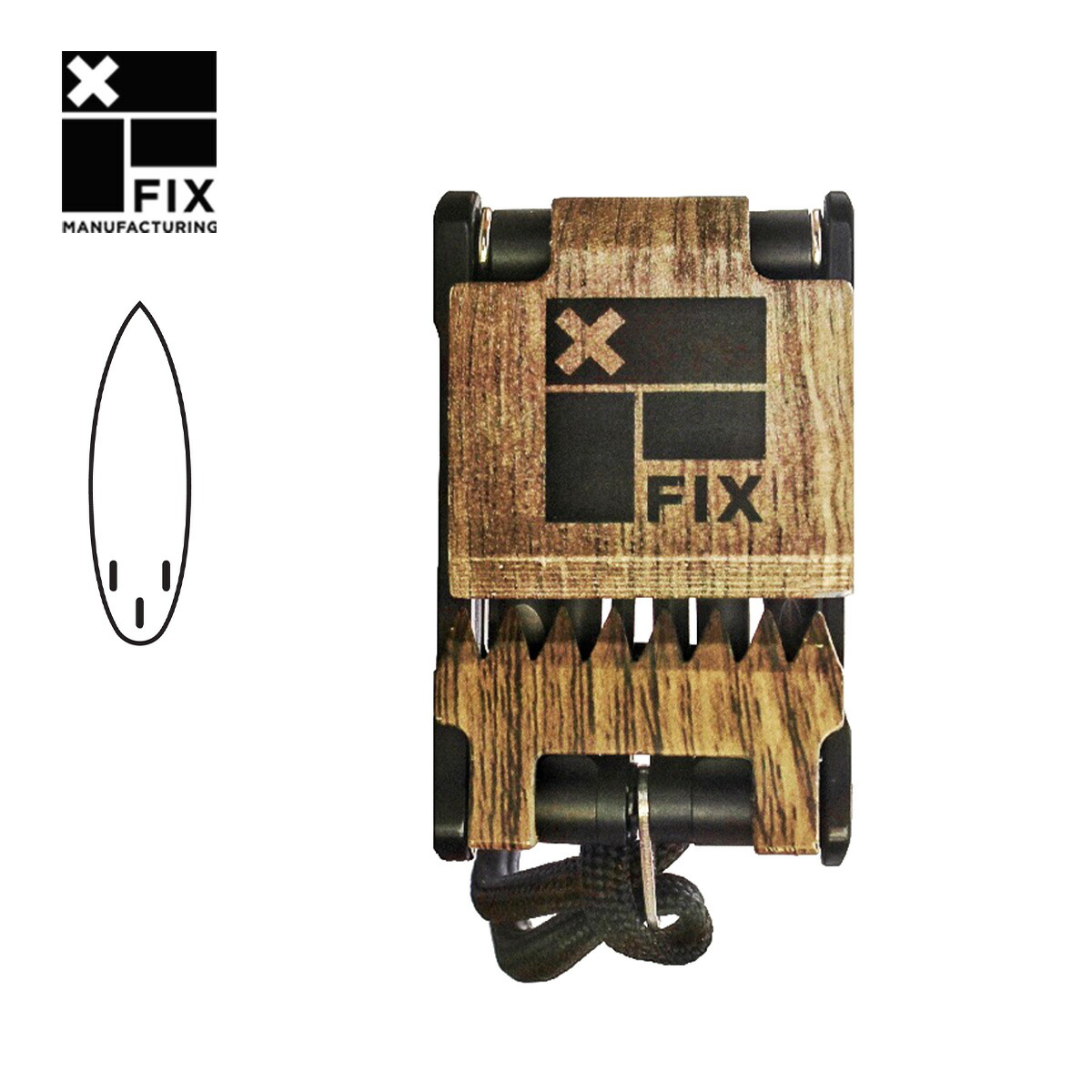 【楽天市場】フィックス ツール FIX MFG THE KRAKEN SURF TOOL NATURAL ザ クラーケンサーフツール 携帯用