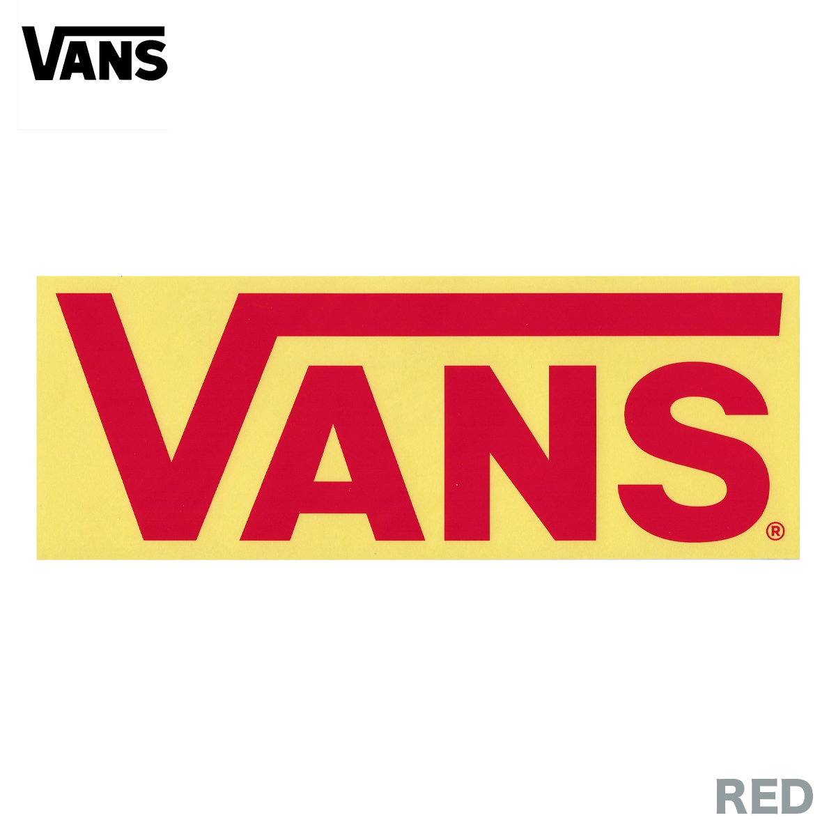 楽天市場 バンズ ヴァンズ Flv ロゴ ステッカー ラージ 大 Vans Flv Logo Sticker Large ブラック レッド ネイビー ホワイト 黒 赤 紺 白 バンパーステッカー スケート スノーボード サーフィン Masa Nagoya