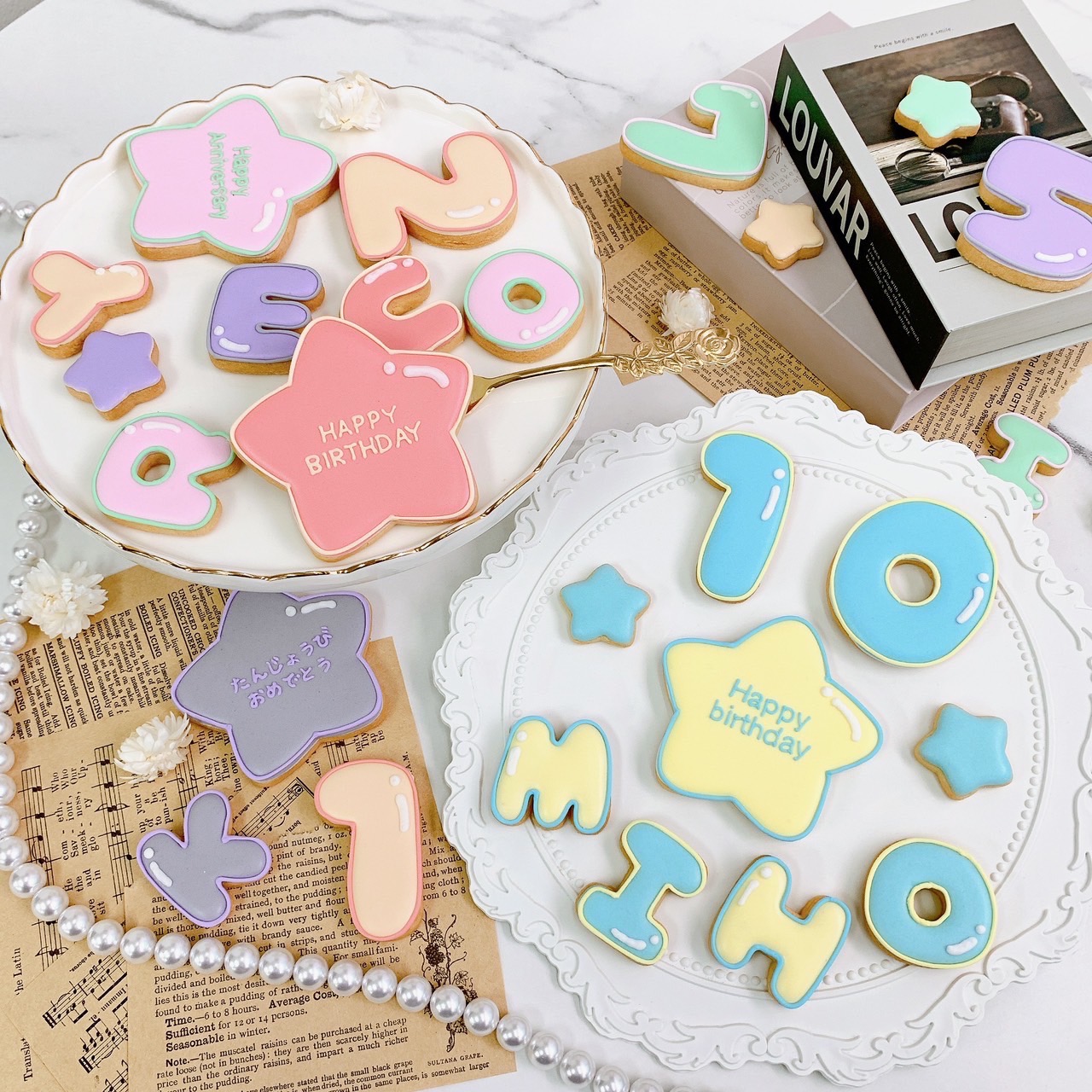 超お得！！作りすぎちゃった(๑>؂<๑)۶アイシングクッキーA〜D 超お得！！作りすぎちゃった(๑>؂<๑)۶アイシングクッキーA〜D