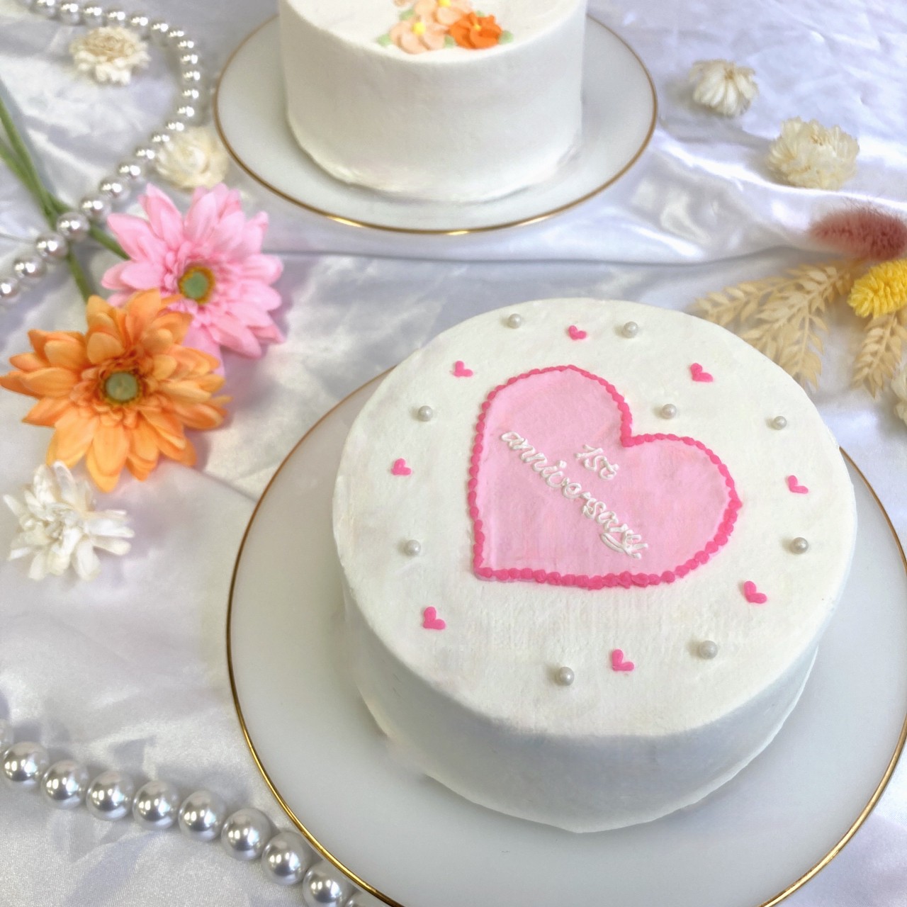 BIGハートセンイルケーキ 6号（18cm）5～8名様向け【 誕生日ケーキ センイルケーキ ケーキ かわいい おしゃれ ケーキ お祝い 記念日 インスタ映え ケーキ スイーツ ホールケーキ ハート おもしろ ケーキ サプライズ ケーキ ギフト プレゼント 贈り物 】