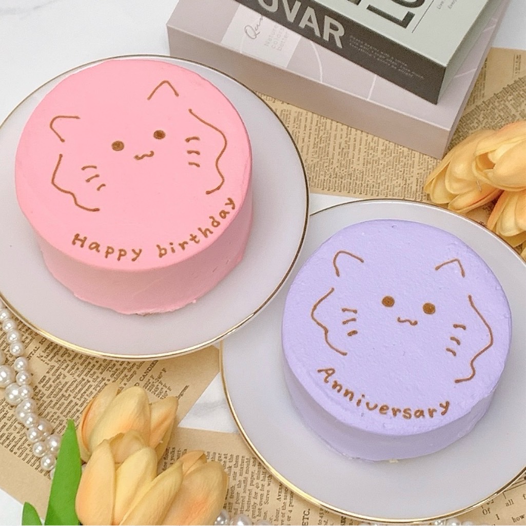 ゆるねこセンイルケーキ 6号（18cm）【 誕生日ケーキ センイルケーキ かわいい おしゃれ お祝い 記念日 インスタ映え ケーキ スイーツ ホールケーキ おもしろ ケーキ サプライズ ケーキ ギフト プレゼント 贈り物 】